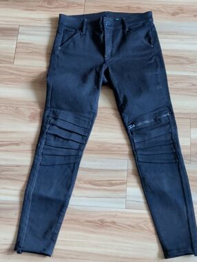 G Star Raw Slim Moto-Style Women's Black Jeans